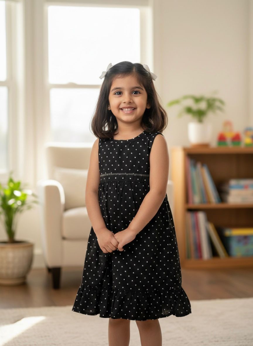 Premium Cotton Floral Girl Frock – 100% Quality Comfort Wear