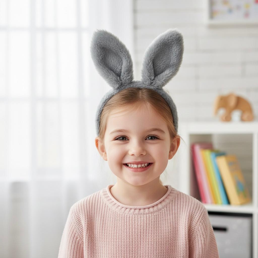 Luxury Rabbit Ear Bluffy Hair Band – 100% Quality Soft Plush Accessory