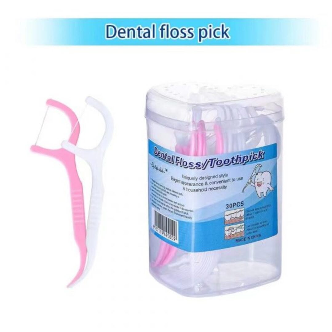 50 PCS Dual-Action Dental Floss Picks & Toothpicks